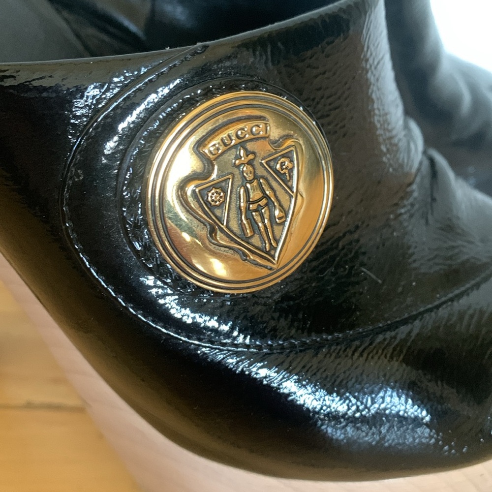 GUCCI- Authentic 🍀 EUC! Hysteria Line Women’s Heels/Mules- Size 7 - Picture 2 of 7